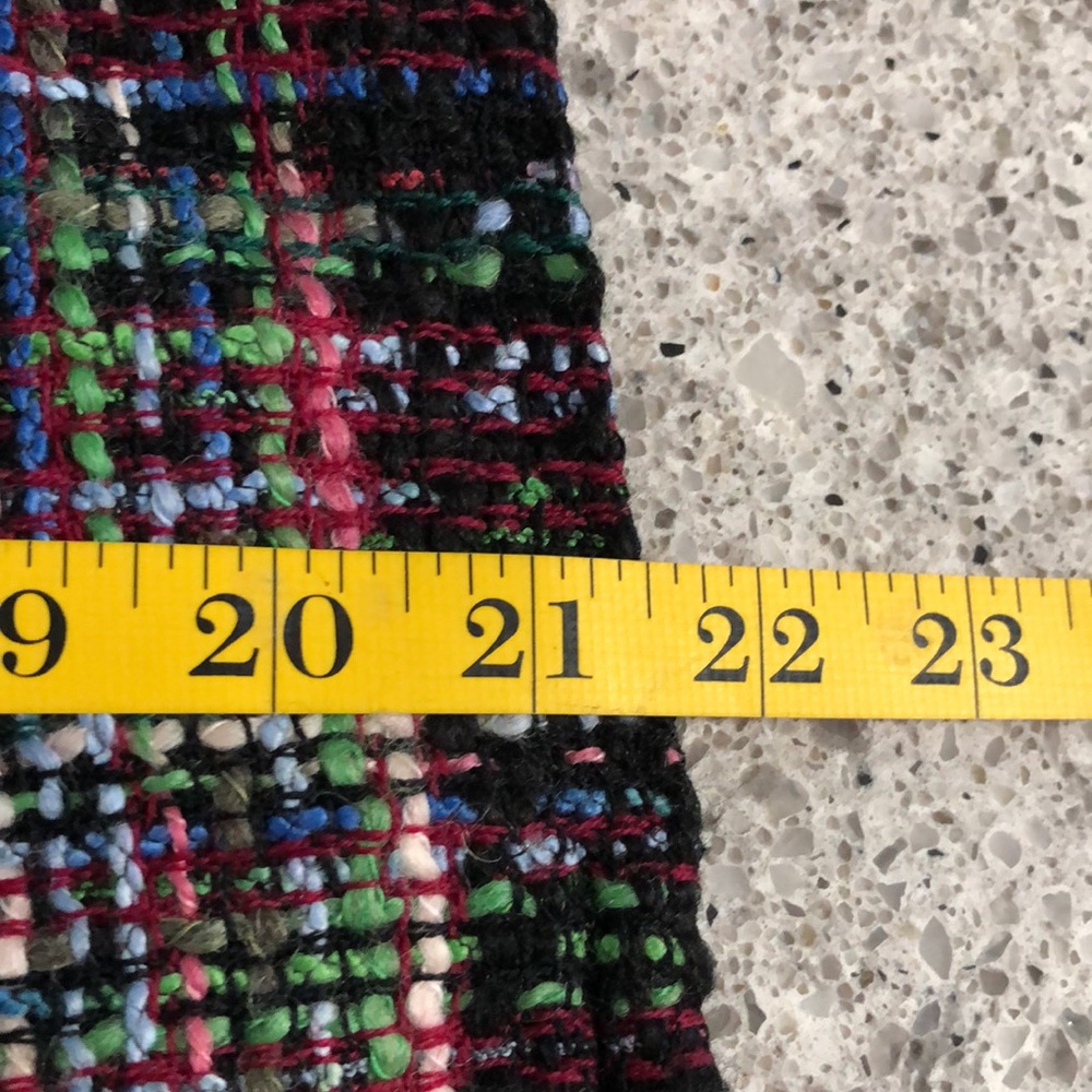 {Talbots} Multicolor Wool Blend Tweed Button Down… - image 9